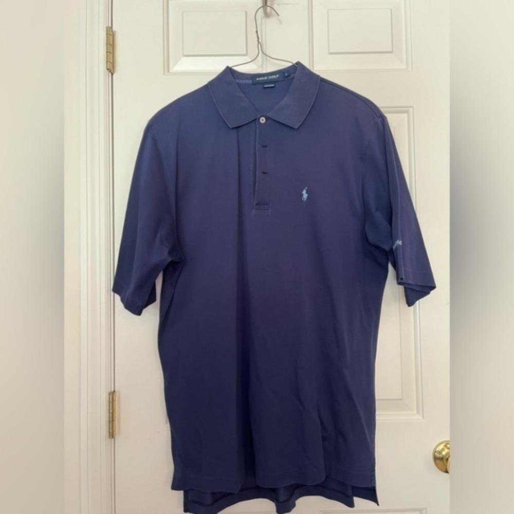 Polo Golf Ralph Lauren Navy blue men’s short sleeve polo-“MetLife investors”